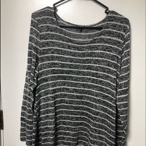 Grey striped sweater
